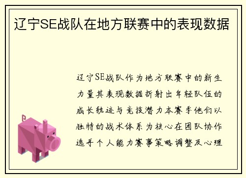 辽宁SE战队在地方联赛中的表现数据